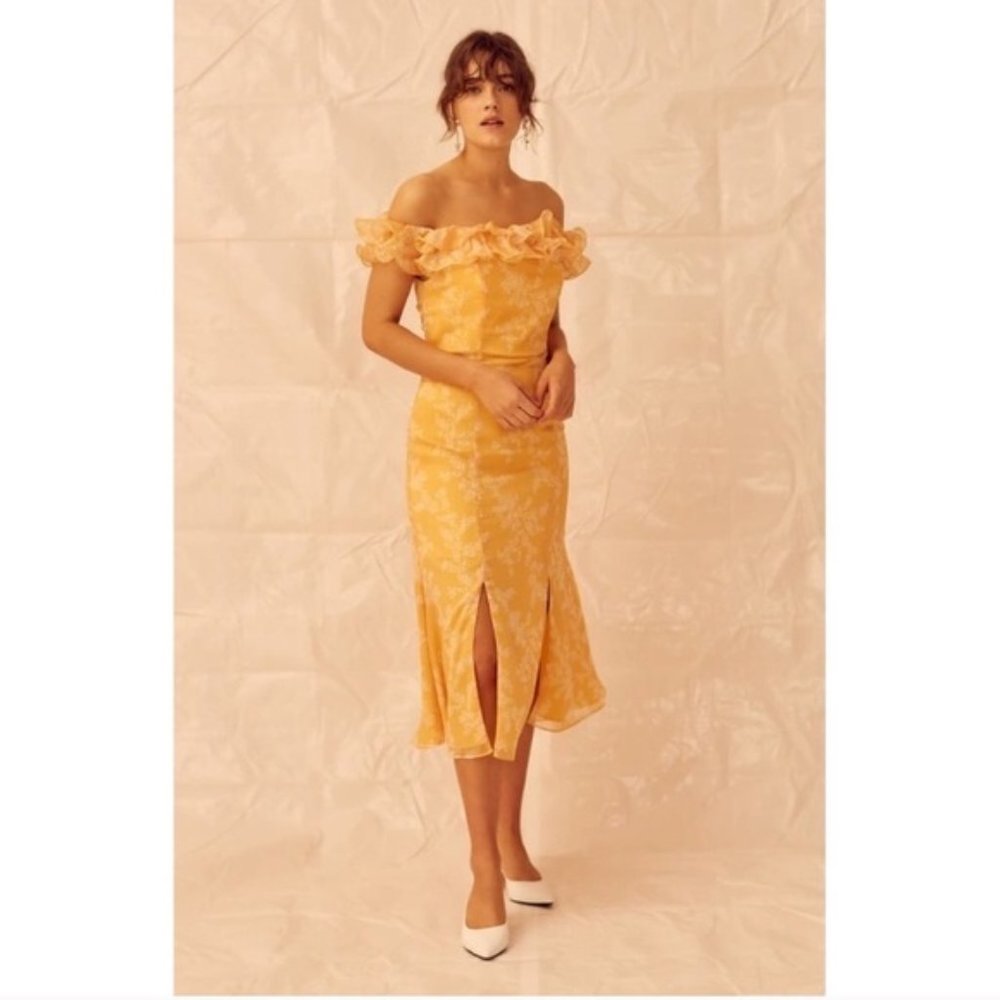 Keepsake - Embrace ruffle off-the-shoulder dress